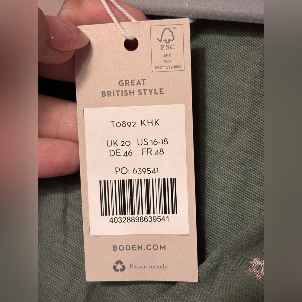 NWT Boden women’s cotton long sleeve top - Picture 8 of 10